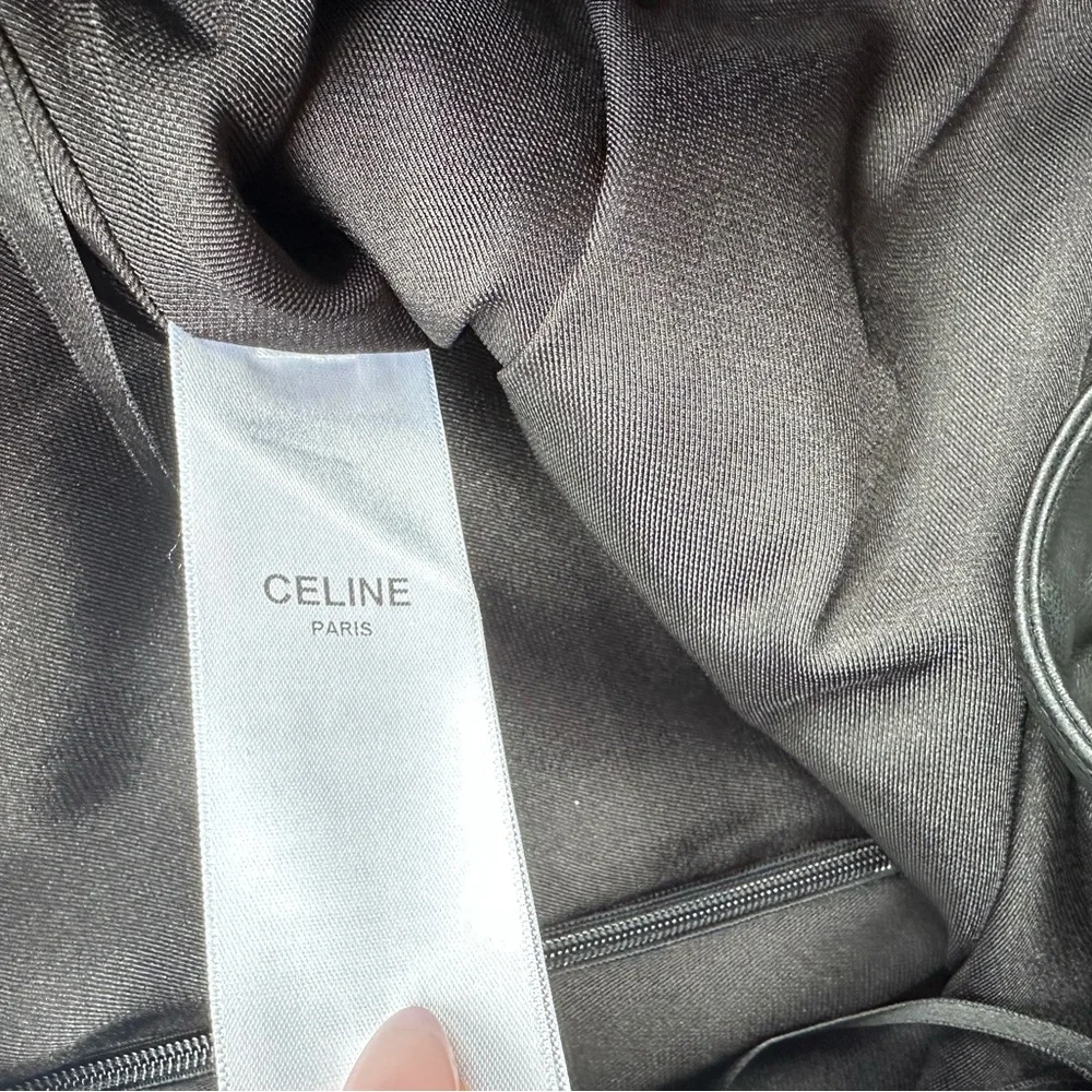 Celine Black Leather Skirt with Double Skinny Gold Belt Used XS-S - Picture 12 of 12